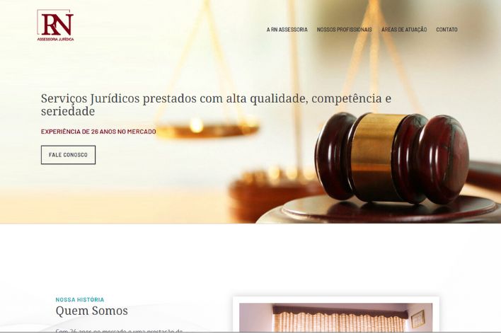 desenvolvimento de site - RN Assessoria Jurídica